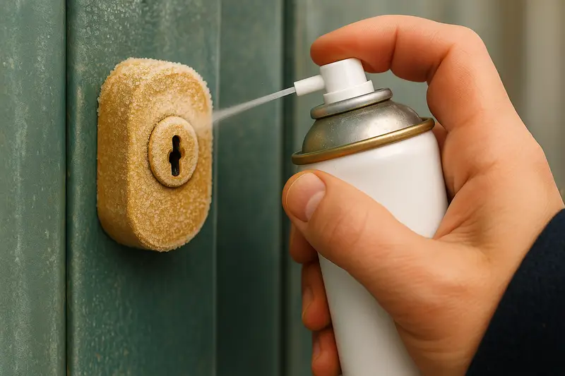 Utiliser un spray dégivrant