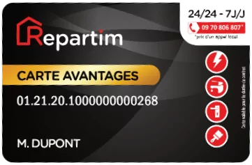Carte avantage format cb